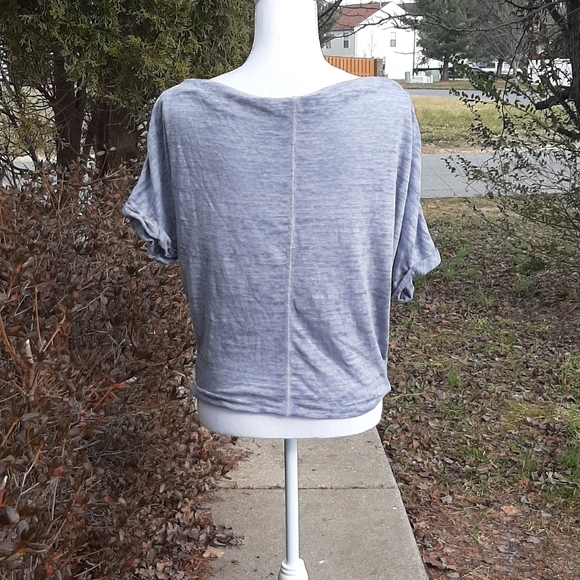 💙 LAST 1! Free People Astrid Burnout Tee - Picture 7 of 9